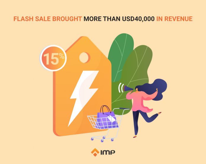 Flash Sale brought more than USD40,000 in revenue